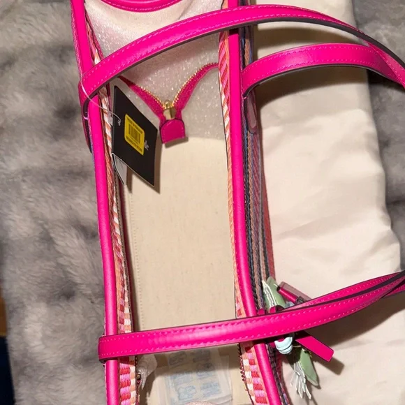 Kate Spade Vibrant Pink and Blue Tote - Picture 12 of 12